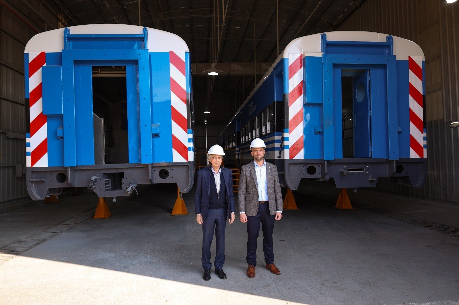 El director ejecutivo de Benito Roggio Transporte, Joaquín Acuña, recibió a Franco Mogetta, secretario de Transporte de la Nación Argentina.