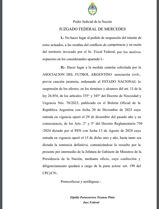 La Justicia falló a favor de la AFA y le puso un freno a las SAD en Argentina.