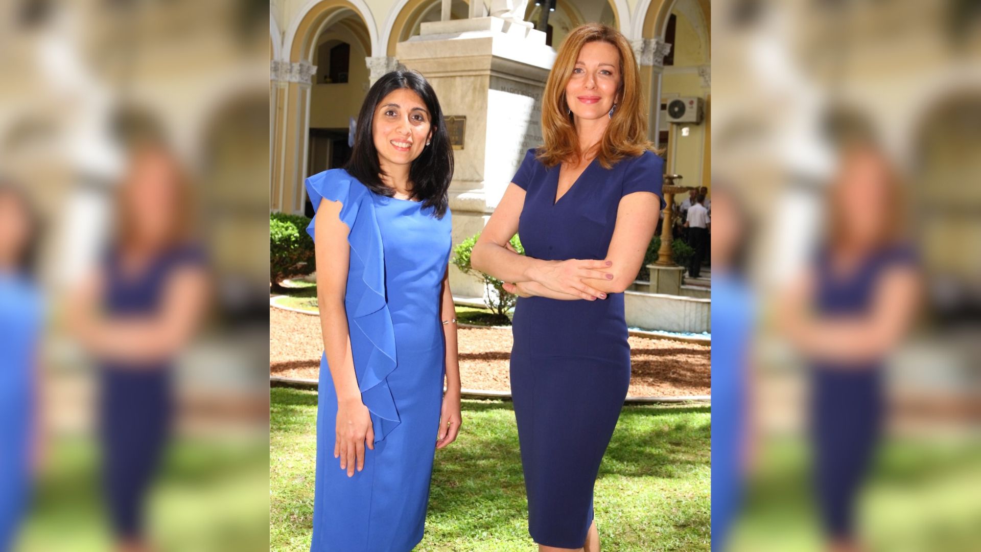 Nunzia Locatelli y Cintia Suárez, periodistas y escritoras reconocidas por sus trabajos sobre figuras religiosas.