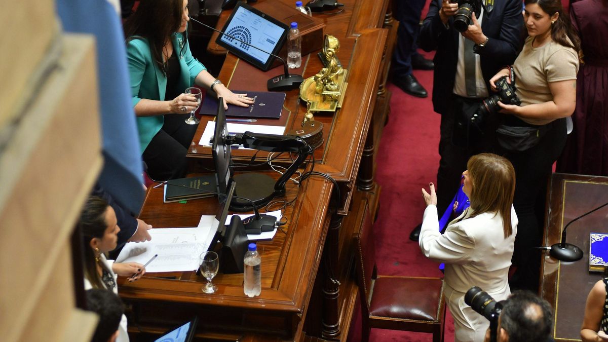 El primer round de Bullrich vs. Villarruel en el Senado.