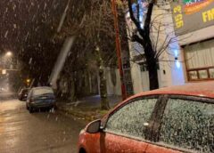 VIDEO | Sorpresa por la llegada de la nieve en varias localidades bonaerenses